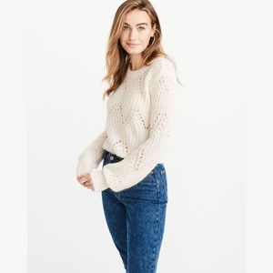 Abercrombie & Fitch Puff Sleeve Sweater